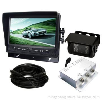 7-inch tuck rearview system with digital LCD Screen and 3 Channels AV